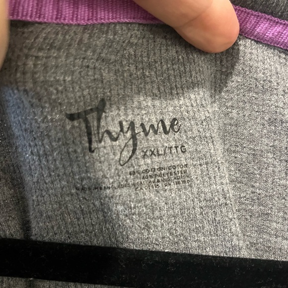 THYME MATERNITY nursing grey polka dot sleep shirt , size XXL - Picture 3 of 4